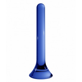 Синий стеклянный стимулятор Tower - 18 см.